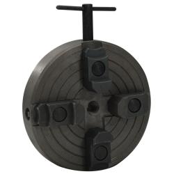 Mandrin &agrave; bois &agrave; 4 m&acirc;choires connexion M18 acier noir 150x63 mm