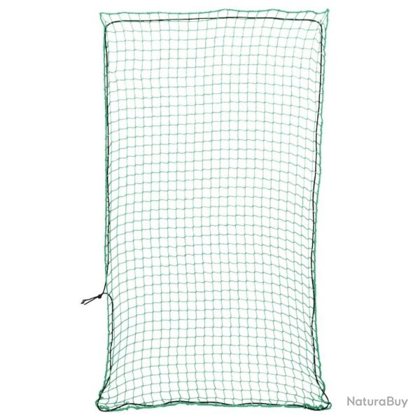 Filet pour remorque avec corde �lastique vert 4,5x2,5 m PP