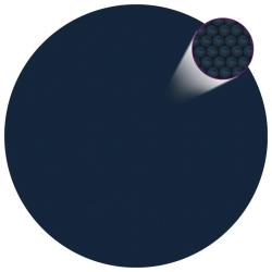 Film solaire de piscine flottant PE 250 cm Noir et bleu