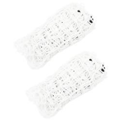 Filets &agrave; foin 2 pcs rectangulaire blanc 100x90 cm PP