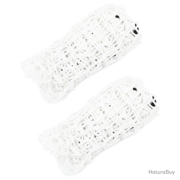 Filets � foin 2 pcs rectangulaire blanc 100x90 cm PP alsavelo