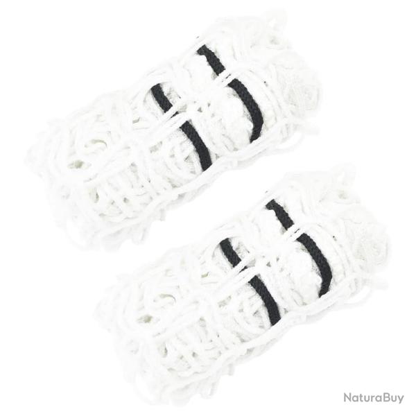 Filets � foin 2 pcs carr� blanc 75x75 cm PP alsavelo