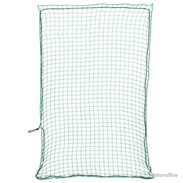 Filet pour remorque avec corde lastique vert 3,5x2,5 m PP alsavelo