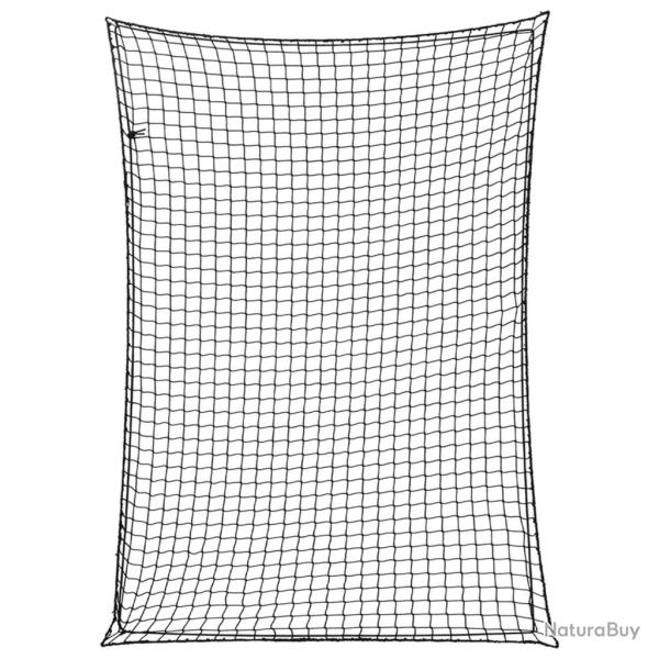 Filet pour remorque avec corde �lastique noir 3,5x2,5 m PP