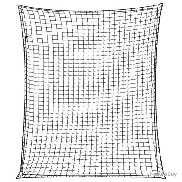 Filet pour remorque avec corde �lastique noir 3,5x3 m PP