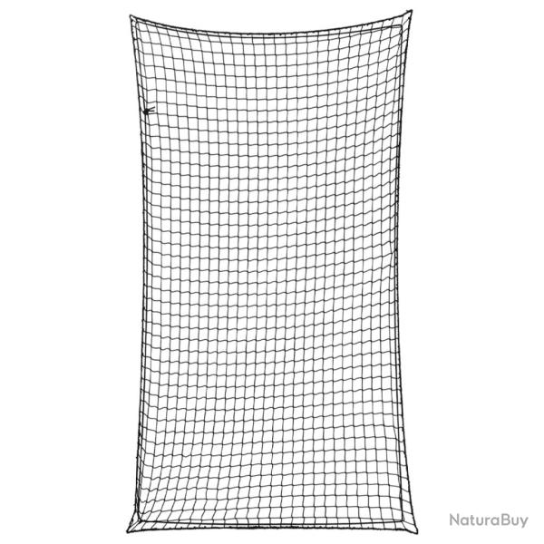 Filet pour remorque avec corde �lastique noir 4,5x2,5 m PP