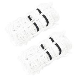 Filets &agrave; foin 2 pcs carr&eacute; blanc 100x100 cm PP alsavelo