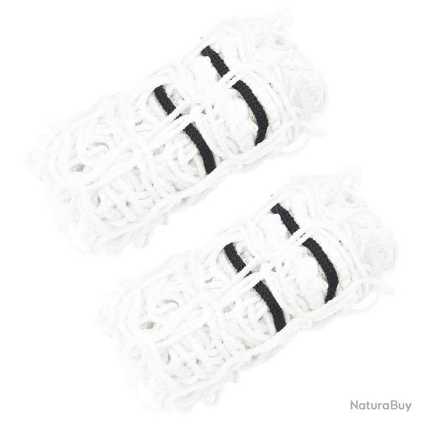 Filets � foin 2 pcs carr� blanc 100x100 cm PP alsavelo