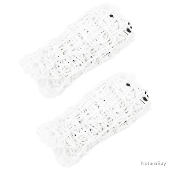 Filets � foin 2 pcs rectangulaire blanc 90x60 cm PP alsavelo