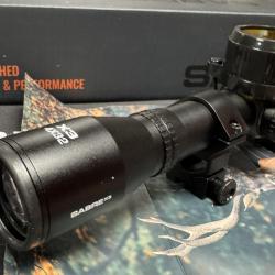 DESTOCK Lunette X3 4X32 HMD SABRE avec montage rail de 11mm pr 22LR ou 4.5