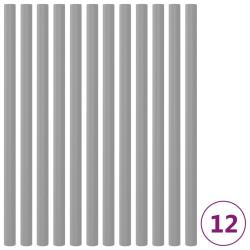 Manchons en mousse pour poteau de trampoline 12 pcs 92,5cm Gris alsavelo