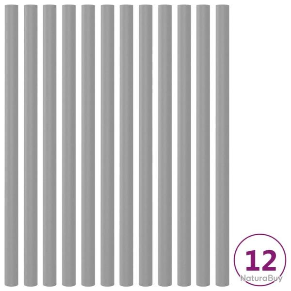 Manchons en mousse pour poteau de trampoline 12 pcs 92,5cm Gris alsavelo