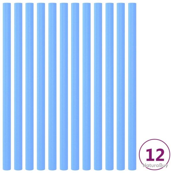 Manchons en mousse pour poteau de trampoline 12 pcs 92,5cm Bleu alsavelo