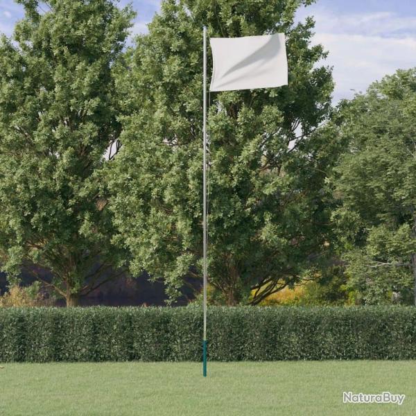 M�t de drapeau sectionnel Argent� 6,23 m Aluminium
