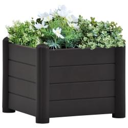 Lit sur&eacute;lev&eacute; de jardin PP Anthracite 43x43x35 cm alsavelo