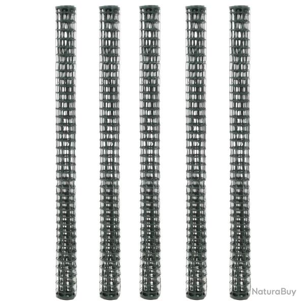 Mailles de clture de jardin 5 pcs PEHD 1x1,2 m Vert alsavelo