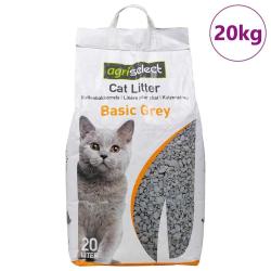 Liti&egrave;re pour chat avec poudre pour b&eacute;b&eacute;, parfum Bentonite, 20 L alsavelo