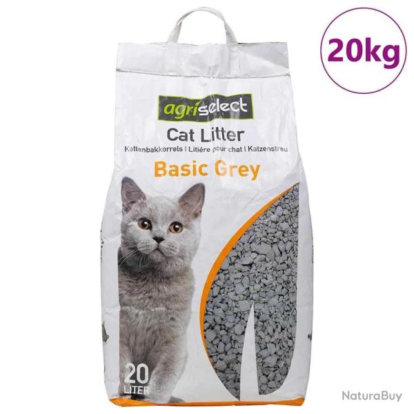Litire pour chat avec poudre pour bb, parfum Bentonite, 20 L alsavelo