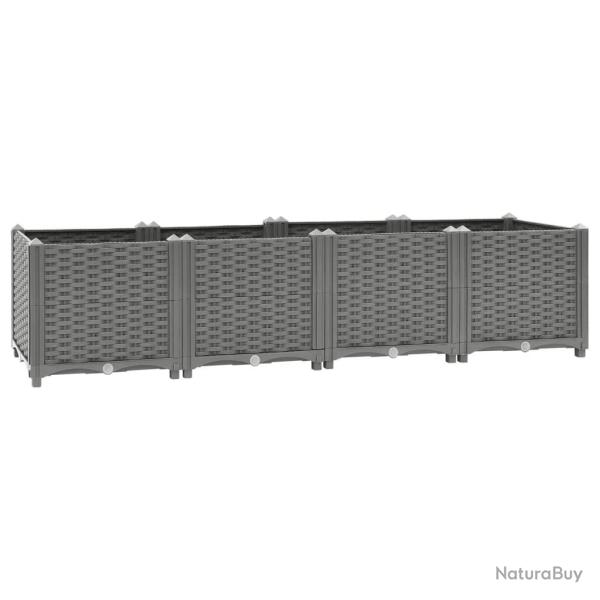 Lit sur�lev� gris clair 160x40x38 cm Polypropyl�ne