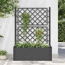 Lit sur&eacute;lev&eacute; de jardin treillis syst&egrave;me d'arrosage Anthracite