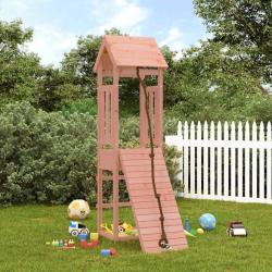 Maisonnette de jeu avec mur d'escalade bois massif Douglas
