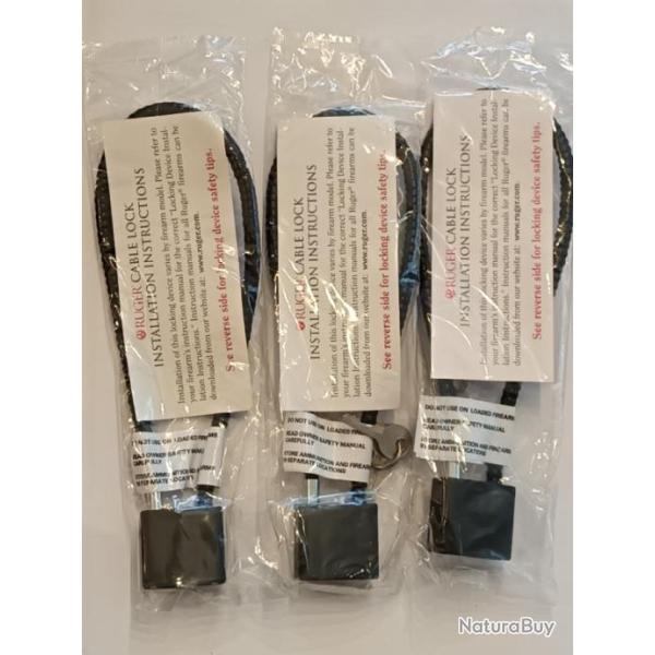 LOT DE 3 VERROUS DE PONTET RUGER