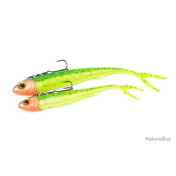 Leurre Souple Fox Rage Pelagic Ready Rig Slick Finesse 21cm 60g 21cm Lemon Tiger A l'unit�