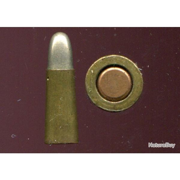 5 mm Bergmann aA sans gorge Mle 1894 - TRES RARE - balle nickel - amorce cuivre