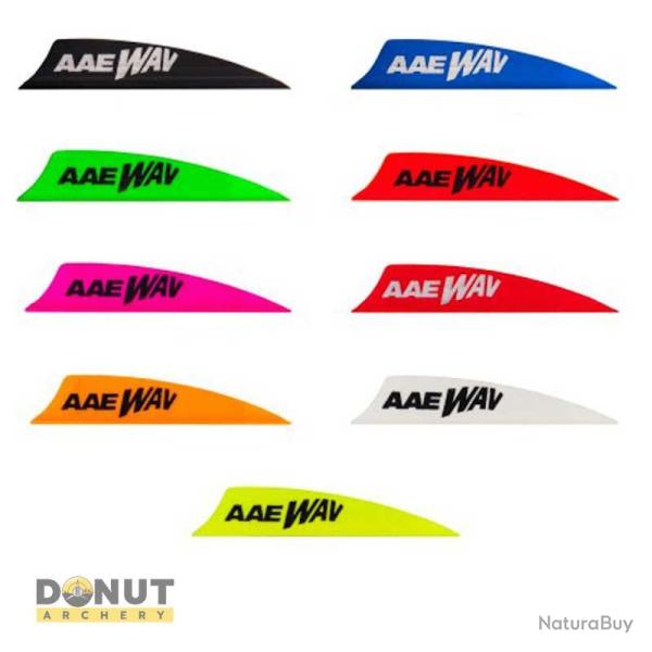 Plume de fl�che Plastique AAE Wav - 2 Pouces / Rouge