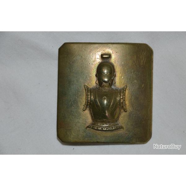 PLAQUE DE SHAKO Mle 1860 GENIE-SECOND EMPIRE-CRIMEE-ITALIE-MEXIQUE-GUERRE 1870