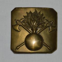 PLAQUE DE CEINTURON SAPEURS POMPIERS DE PROVINCE M 1845-FIREMEN FRENCH PLAT BELT-GUERRE 1870
