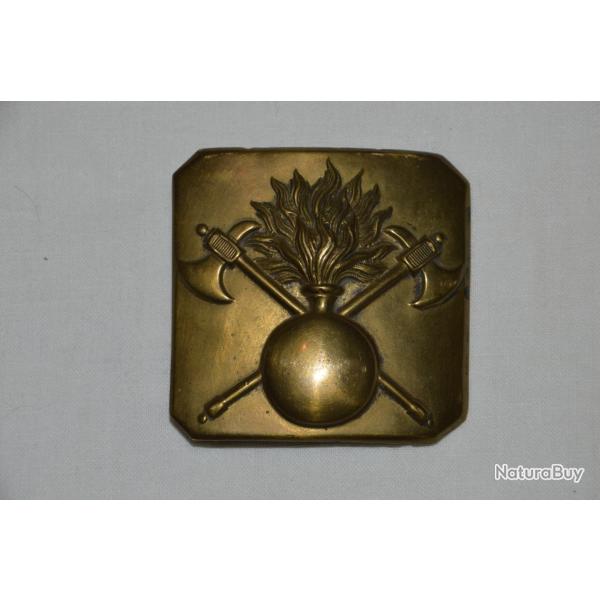 PLAQUE DE CEINTURON SAPEURS POMPIERS DE PROVINCE M 1845-FIREMEN FRENCH PLAT BELT-GUERRE 1870