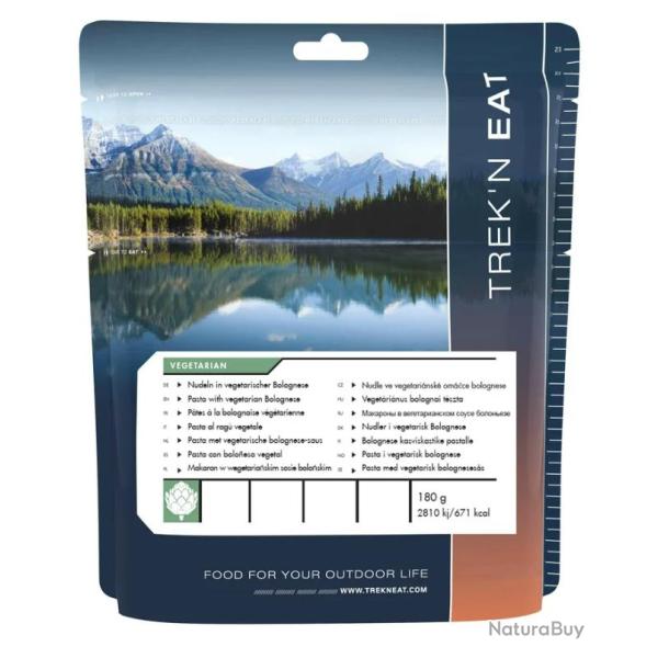 Trek'n Eat - P�tes bolognaises v�g�tariennes