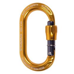 Mousqueton porte-cl&eacute;s Camp Ekto Lock &agrave; vis jaune