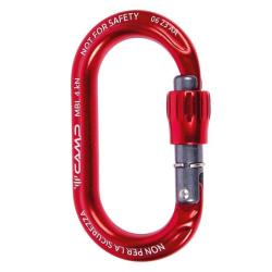 Mousqueton porte-cl&eacute;s Camp Ekto Lock &agrave; vis rouge
