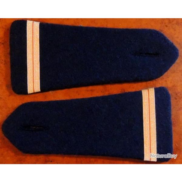 Patch Paire d'�paulettes ADJUDANT-CHEF d'infanterie ( drap bleu fonc�) pour collection Ne pas porter