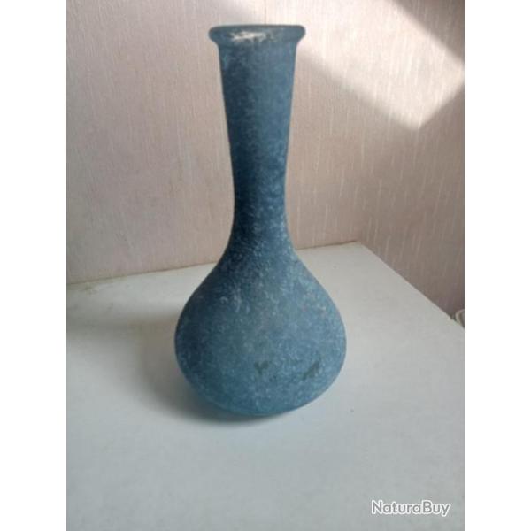 vase soliflore ancien fait main hauteur 22 cm x 12 cm