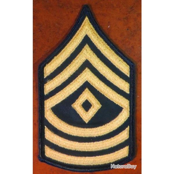 USA 1 authentique patch Grade E9a " FIRST SERGEANT " pour collection Ne pas porter
