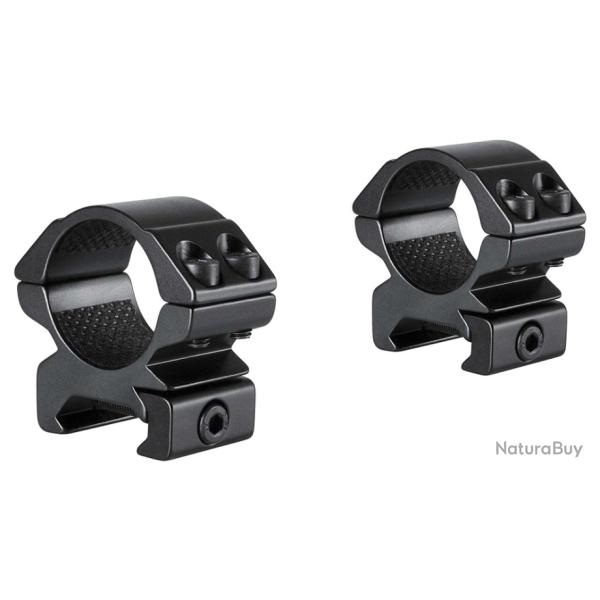 Colliers HAWKE Rail: 21 mm Diam�tre: 25,4 mm Hauteur: Bas