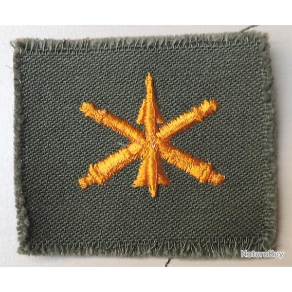 USA authentique collar patch Air Artillery / olive drab - ann�es 40/60 pour collection Ne pas porter