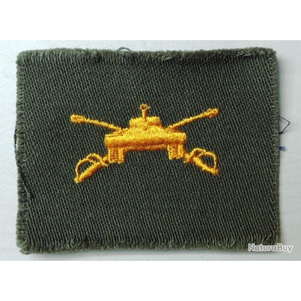USA authentique collar patch Armoured Cavalry olive drab ann�es 40/60 pour collection Ne pas porter