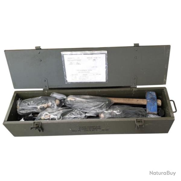 Piquets de tente Mle 1960 caisse bois complete