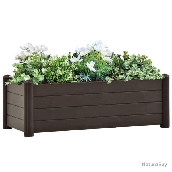 Lit sur�lev� de jardin PP Moka 100x43x35 cm alsavelo