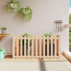 Lit sur&eacute;lev&eacute; de jardin design de cl&ocirc;ture 150x50x70cm pin massif