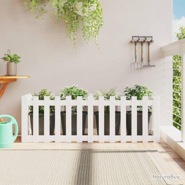 Lit sur�lev� de jardin design de cl�ture 150x50x50cm pin massif alsavelo