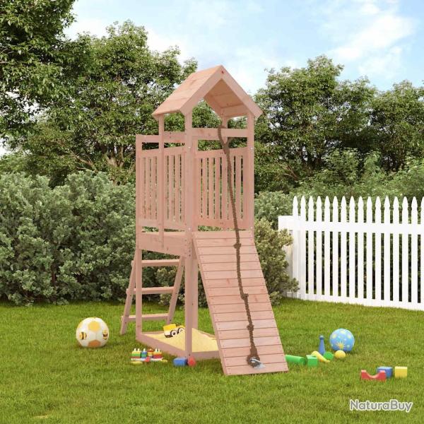 Maisonnette de jeu avec mur d'escalade bois massif Douglas