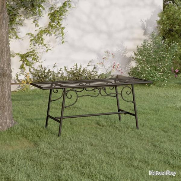 Banc tour d'arbre 110 cm Noir Acier alsavelo
