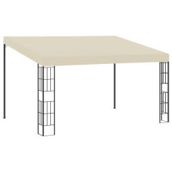 Belv&eacute;d&egrave;re mural 3x4 m Cr&egrave;me Tissu