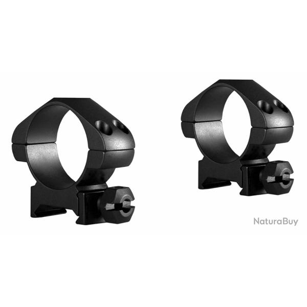 Colliers HAWKE Acier Rail:21 mm Diam�tre:30 mm Hauteur: M�dium