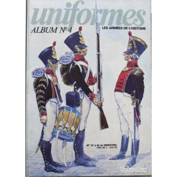 Album Uniformes No 4 avec couverture illustre : revues No 37  42